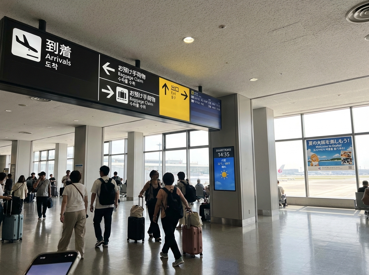 간사이공항 도착 풍경