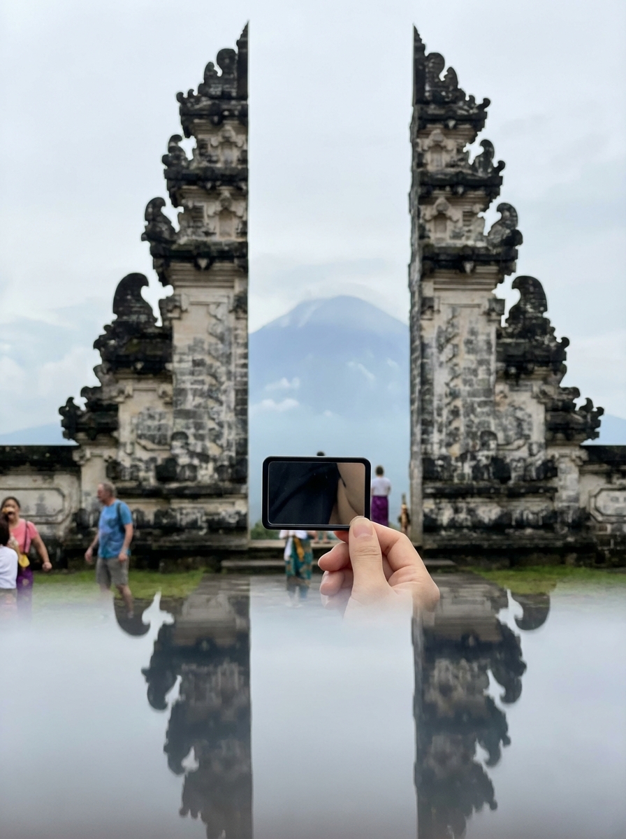 렘푸양 사원 천국의 문과 아궁 산