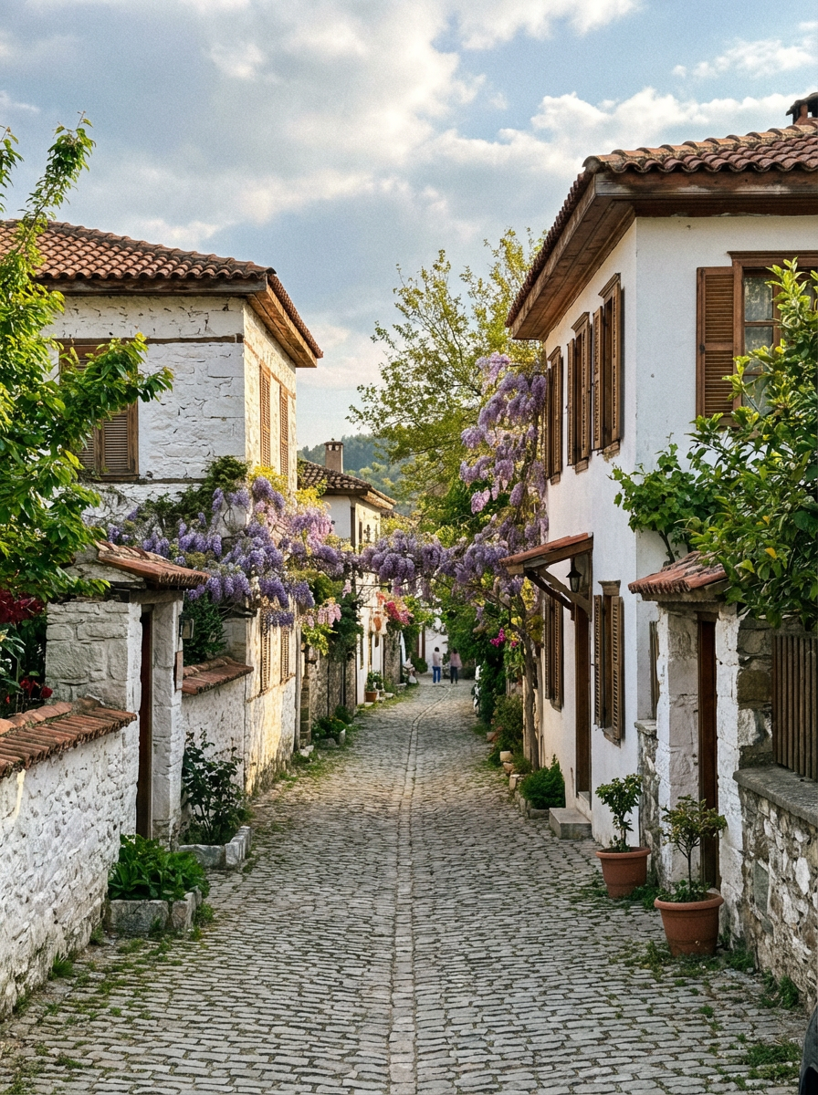 쉬린제 마을의 아기자기한 골목길 풍경